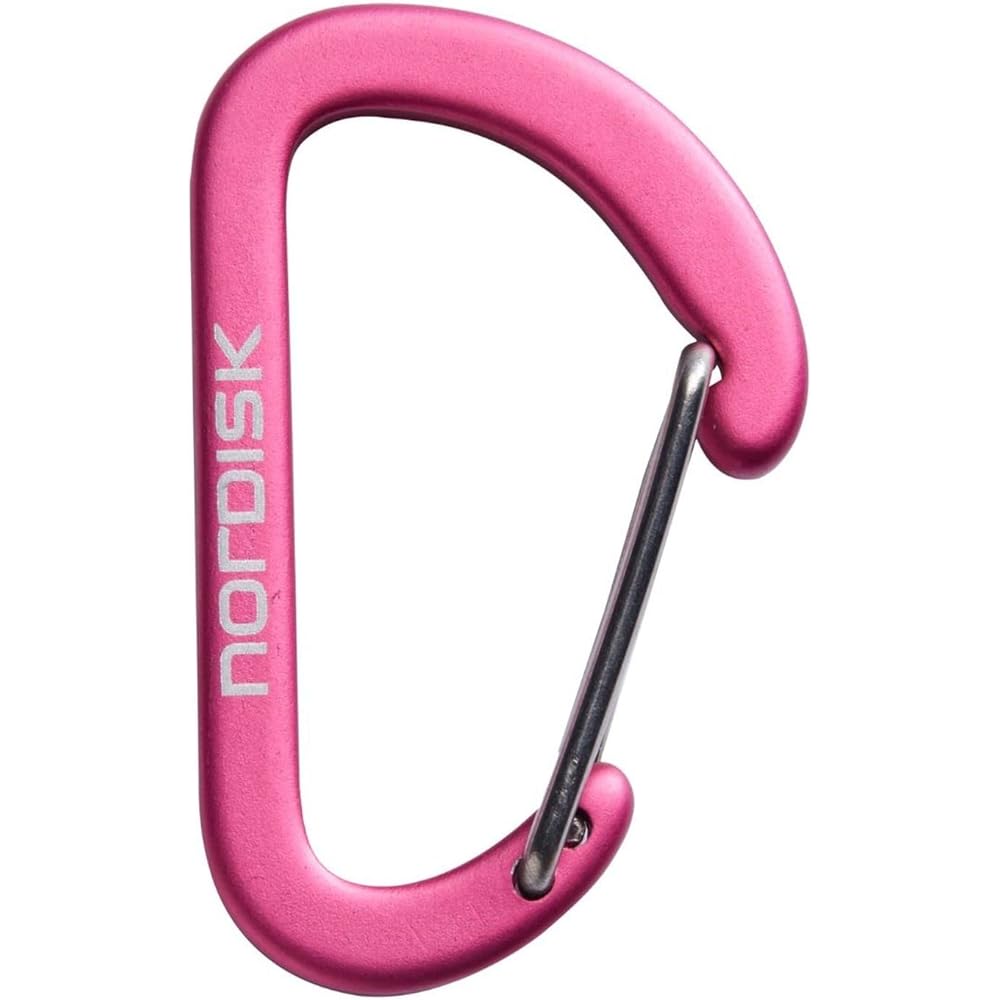 NORDISK Outdoor Camping Carabiner Set of 12 Mini Hooks Cherry 4 x 2.5 cm [Genuine Japanese Product] 148081