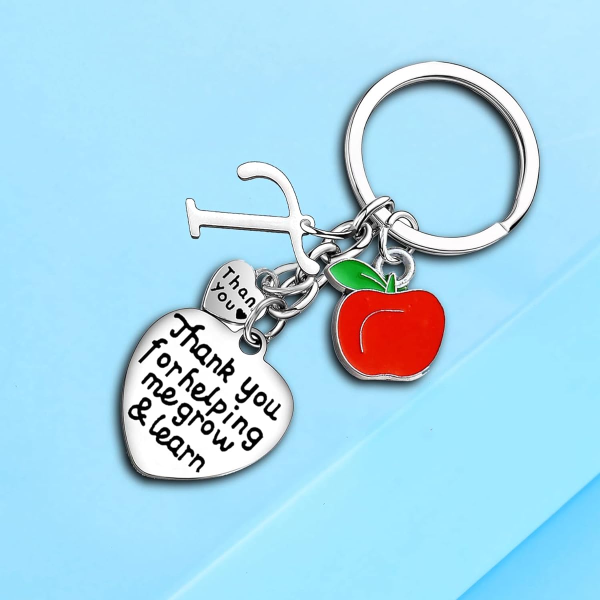 Teacher Gifts, Teacher Keychain, A-Z Letter Initial Keychain, Teacher Appreciation Gifts, Graduation Gifts