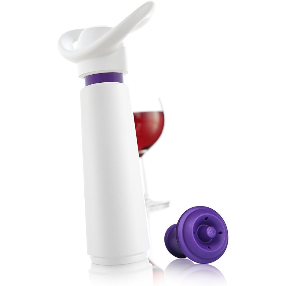 [Regular Imported Product] Vacuvin Wine Essentials White & Purple (Gift Set of 5 Wine Tools)