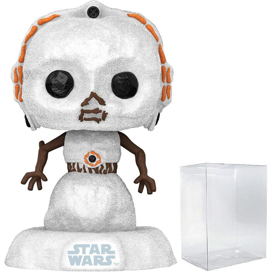 POP Star Wars: Holidays - Snowman C-3PO Funko Vinyl Figure (with Compatible Box Protector Case) Multicolor 3.75"