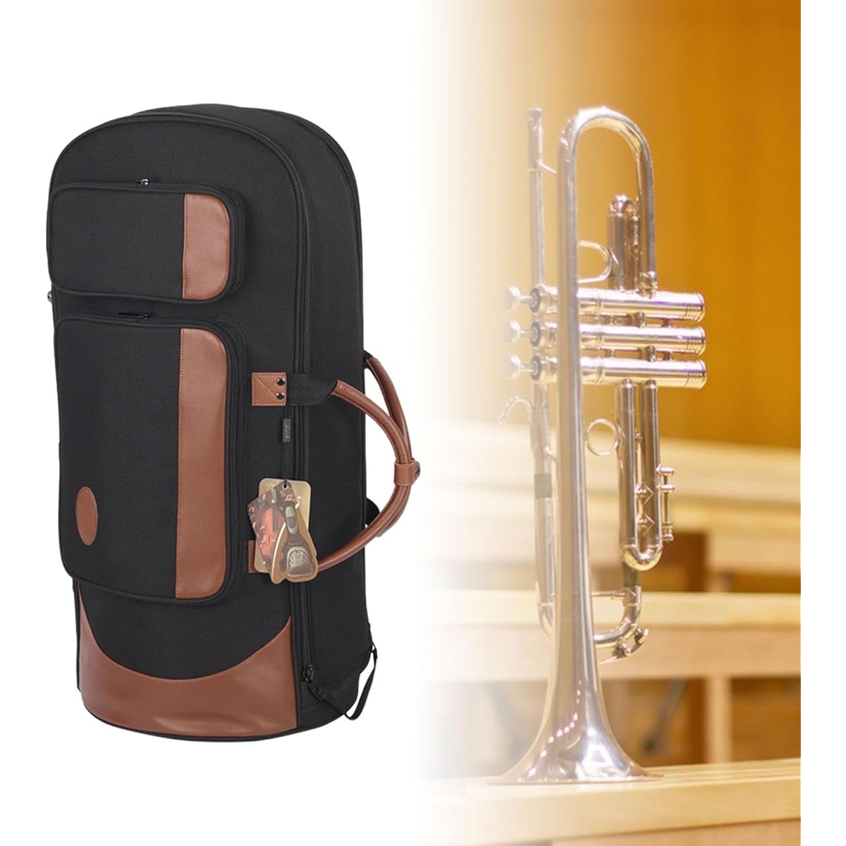 aternee Outdoor Euphonium Bag Portable Professional Concert Case