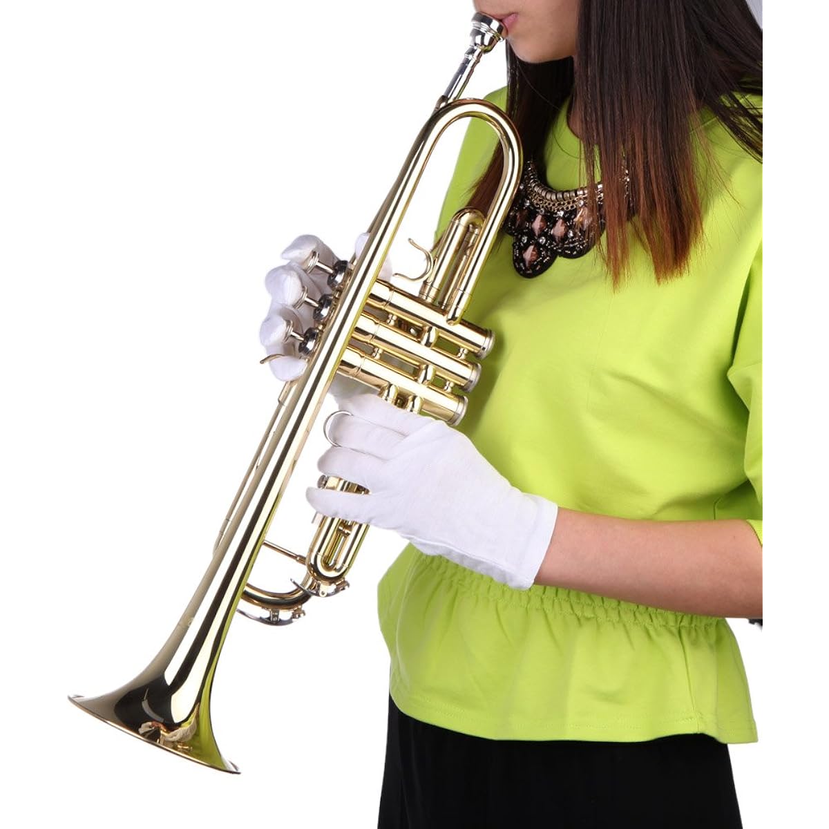 Sasuori Beginner 5 Piece Set Bb B Flat Trumpet Brass Wind Instrument