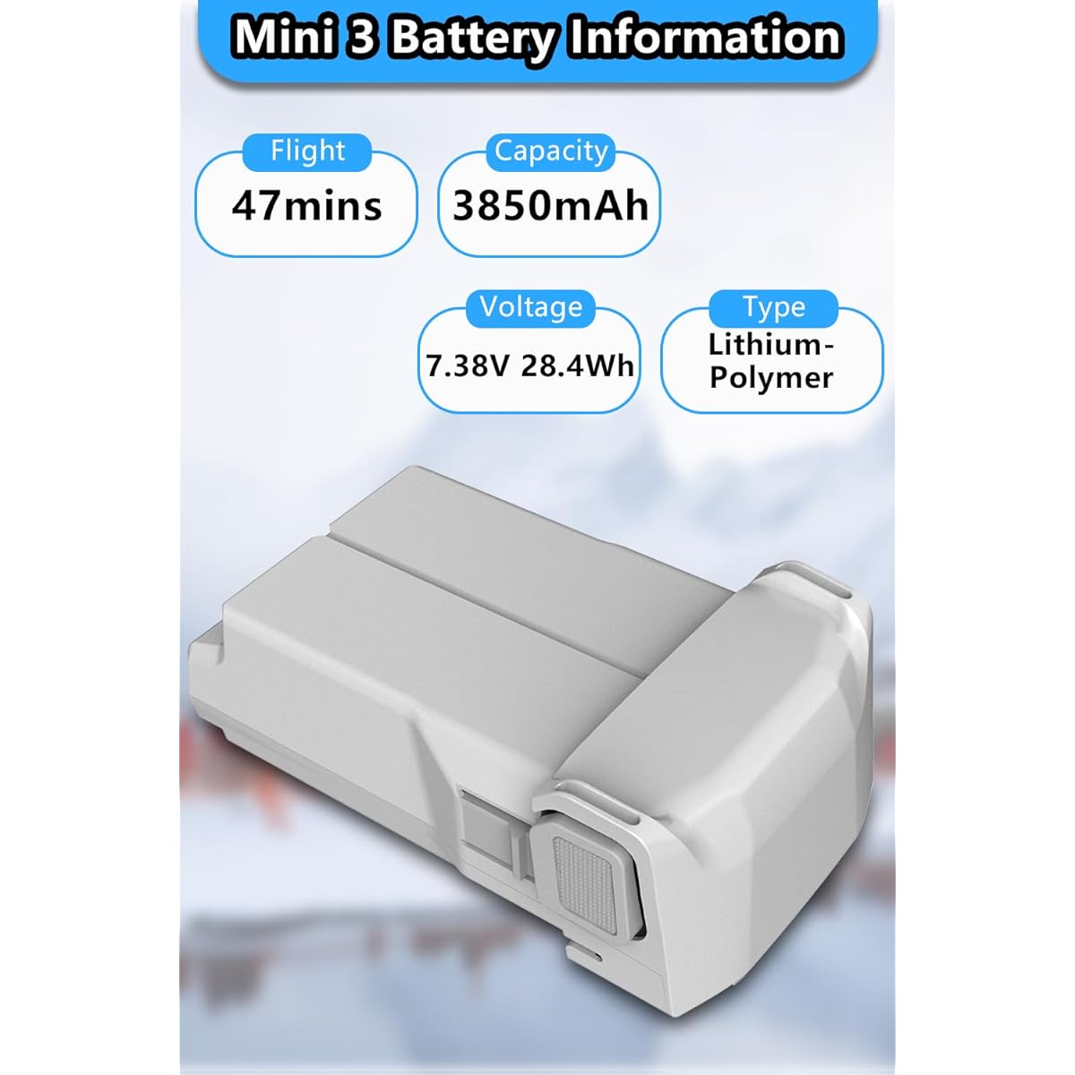 Artman Mini 3 Pro Battery Compatible with DJI Mini 3 / DJI Mini 3 Pro Drone 3850mAh Intelligent Flight Battery DJI Mini 3 Battery Replacement (Up to 47 Minutes)