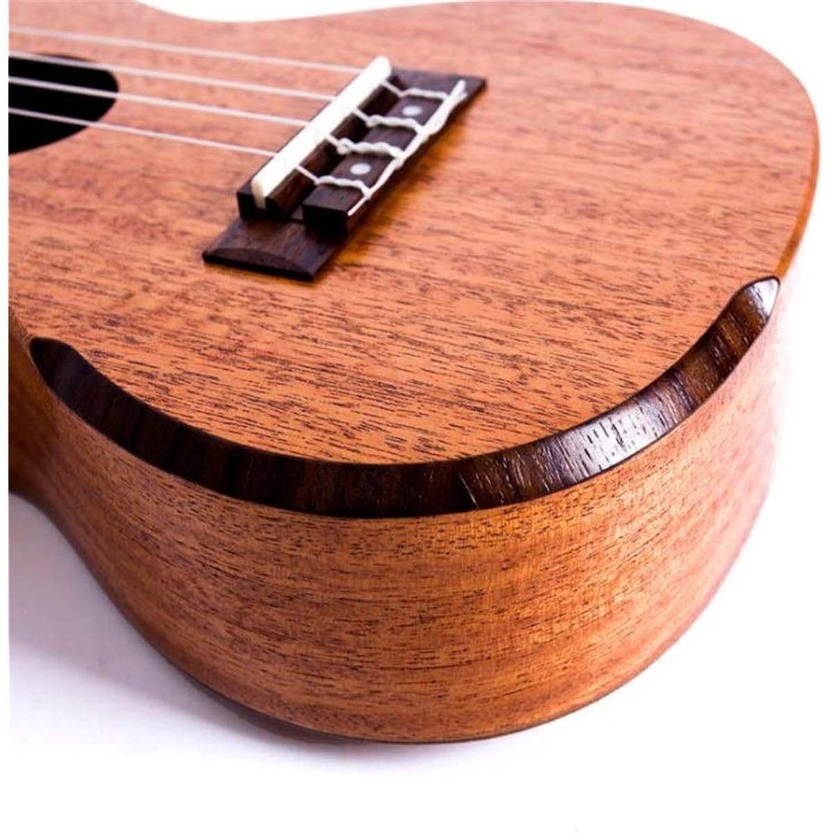 Ukulele Mahogany Wood Uke Hawaii Kids Guitar 23 Inch Concert Ukulele with Gig Bag for Kids Students Beginner Music (Color: Wood, Size: 23 inches)