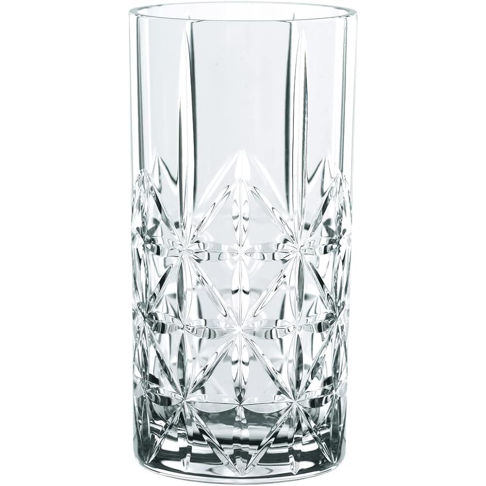 Nachtmann Glass Tumbler Clear 445ml Highland Long Drink 97784 4 pieces