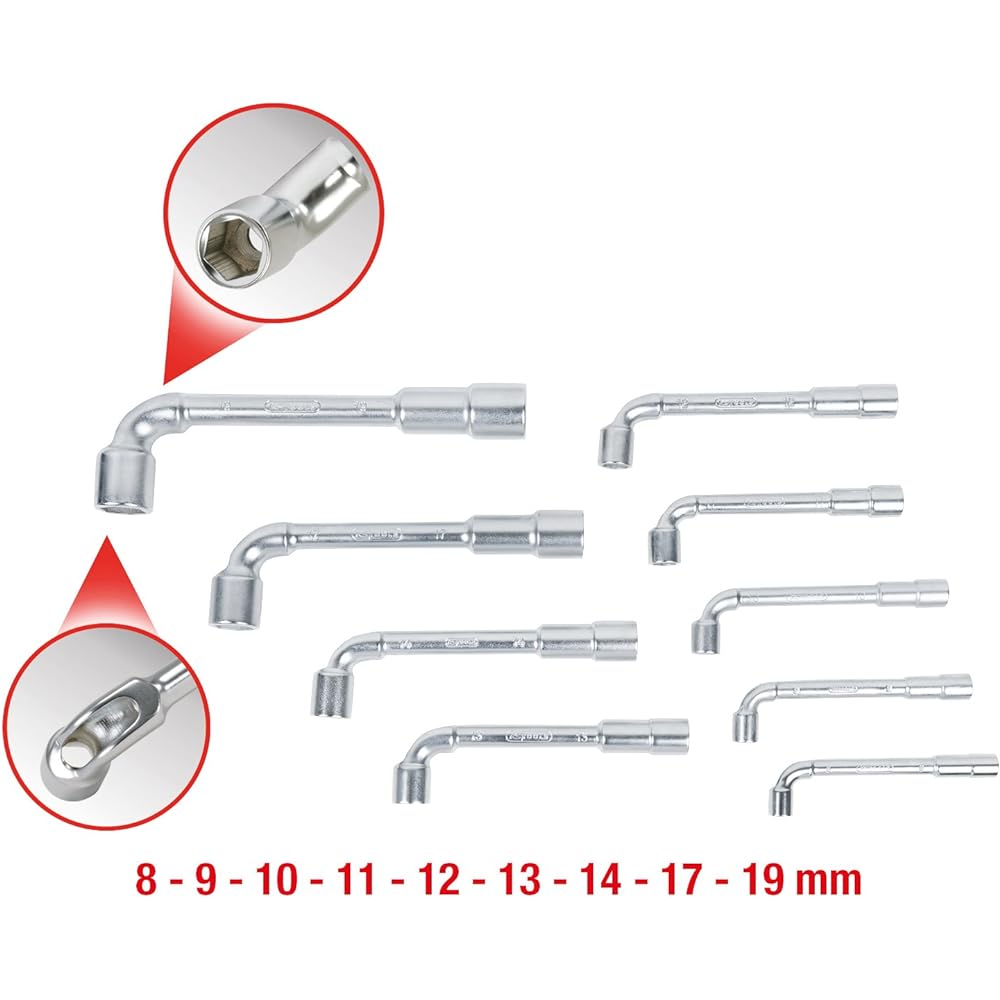 KS TOOLS ULTIMATEplus Double box spanner set offset 9 pcs ULTIMATEplus Double box spanner set offset 9 pcs 517.0450