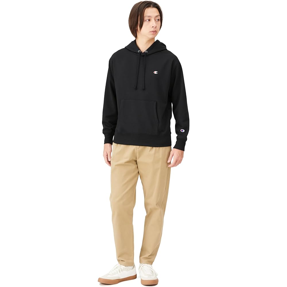 [Champion] Hoodie, Long Sleeve, One Point Logo, Hooded Sweatshirt, Men's Sports, C3-XS151