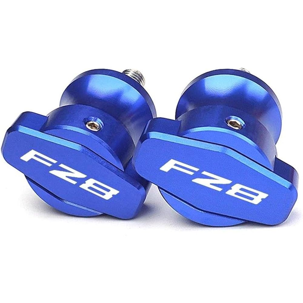Motorcycle Bobbin Slider Stand M6 Swing Arm Stand Screw CNC Motorcycle Accessories 6mm Spool Slider For FZ8 FZ 8 2010 2011 2012 2013 2014 2015 (Color: Titanium)
