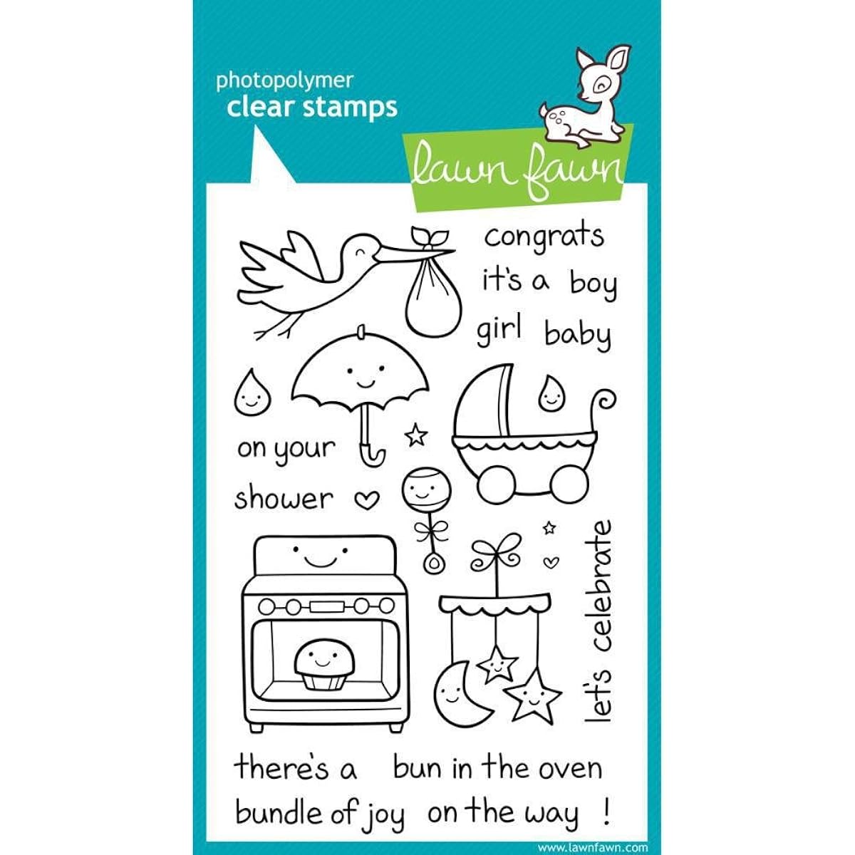 Plus One Clear Stamp Set (Lawn Fawn) by Lawn Fawn