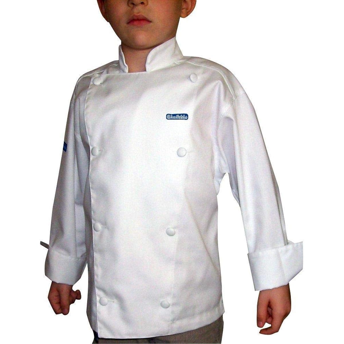 CHEFSKIN Children's Set Chef Jacket Hat Apron Pants Tools