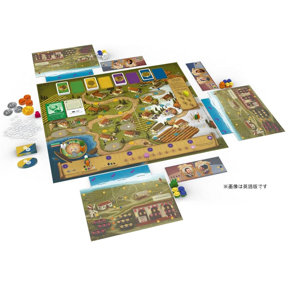 Arclight Winery's Four Seasons Expansion The World Complete Japanese Version (1-6 players, 75-90 minutes, for ages 14 and up) Board Game Expansion Set