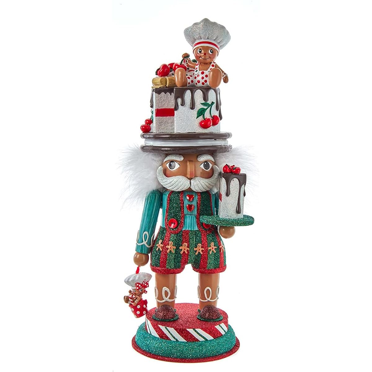 Hollywood Nutcrackers Gingerbread Baker Hat Nutcracker 15" Multicolor