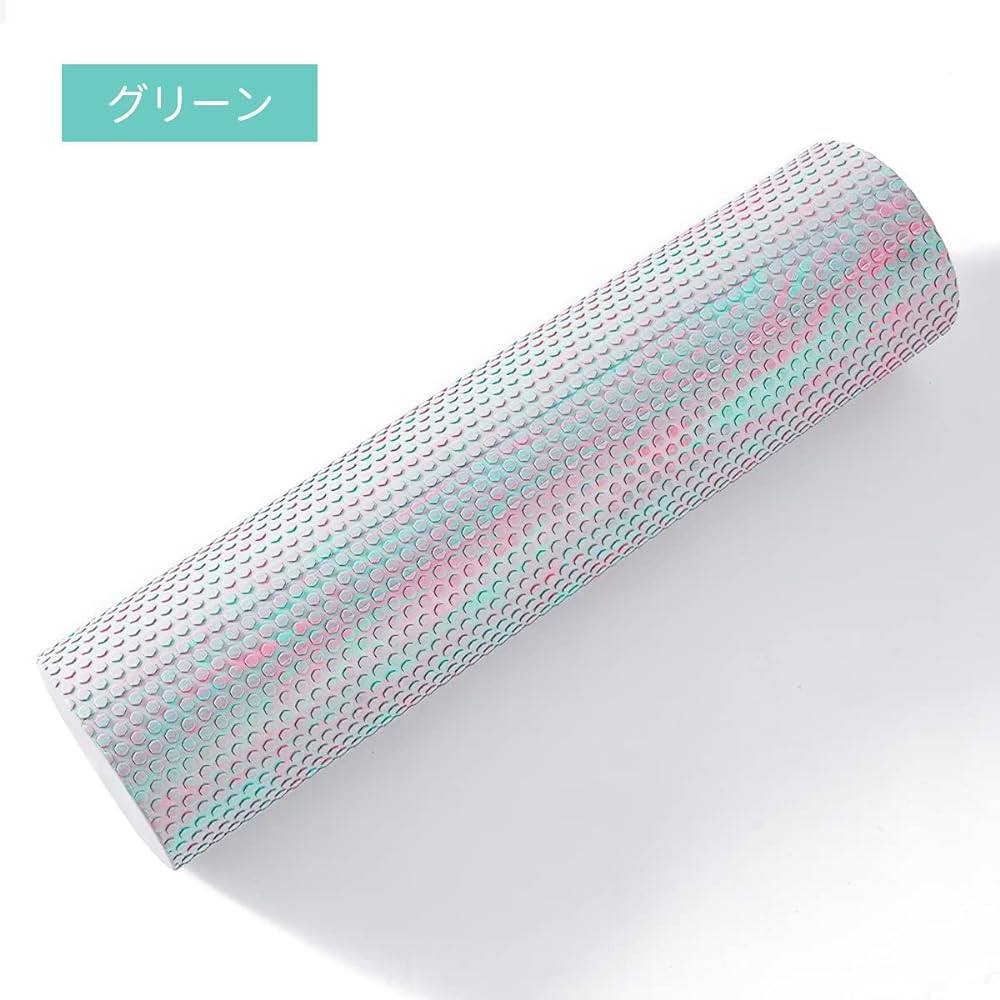 [VeroMan] Stretching Pole Marble Pattern Stylish 60cm Foam Roller Yoga Pole ppi-pole1 (Green)