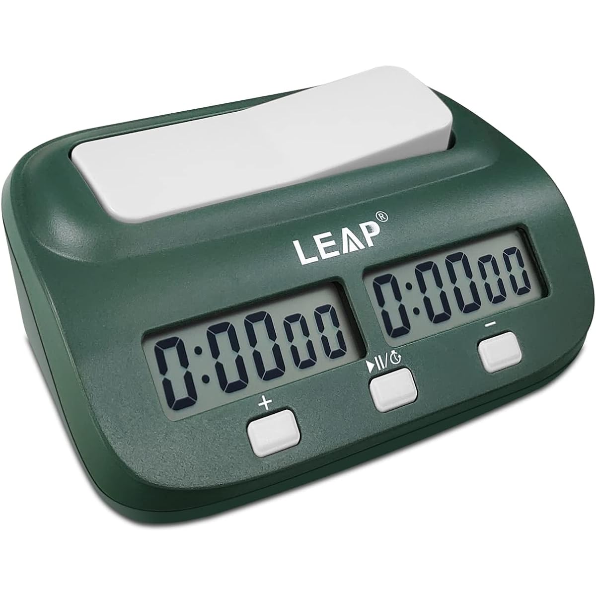 LEAP Digital Chess Clock Timer with Bonus Delay Function for Chess Game I-GO Chinese Chess (Black Green)