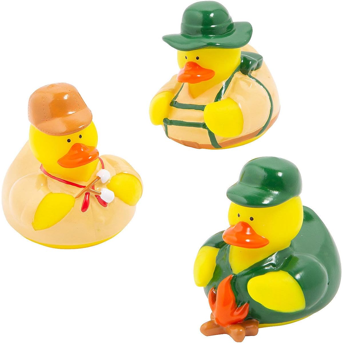 Fun Express Camping Rubber Duck Rubber Duckie Girl Scout or Boy Scout Summer Camp Family Camping Trip Camping Themed Birthday Party