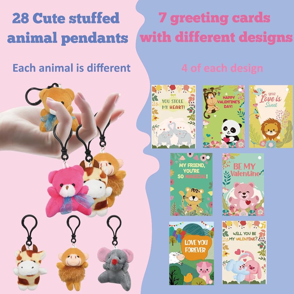 UMEELR 28pcs Plastic Valentine's Day Red Heart Cases for Kids, Valentine Exchange Gifts, Valentine Classroom Easter Egg Giveaways, Party Favors