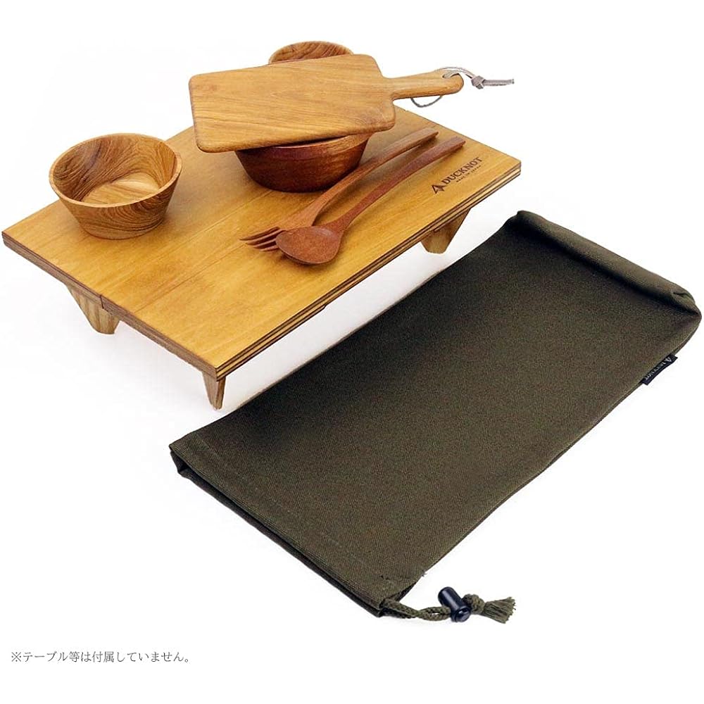DUCKNOT Solo Table Case No. 8 Canvas Storage Case A4 Bifold Made in Japan