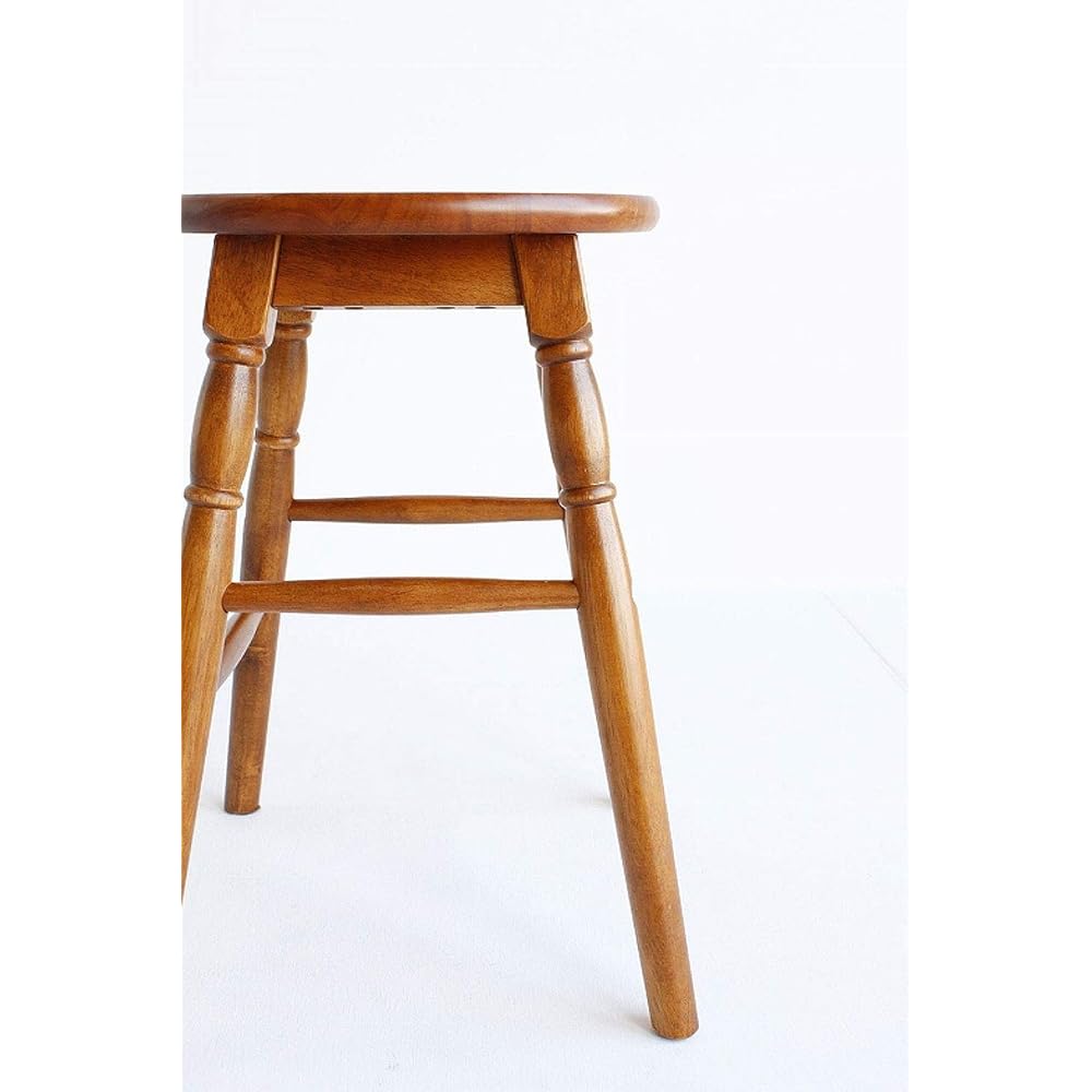 Market low stool hommage Width 32x Depth 32x Height 45cm Brown Natural wood HMS-2666BR