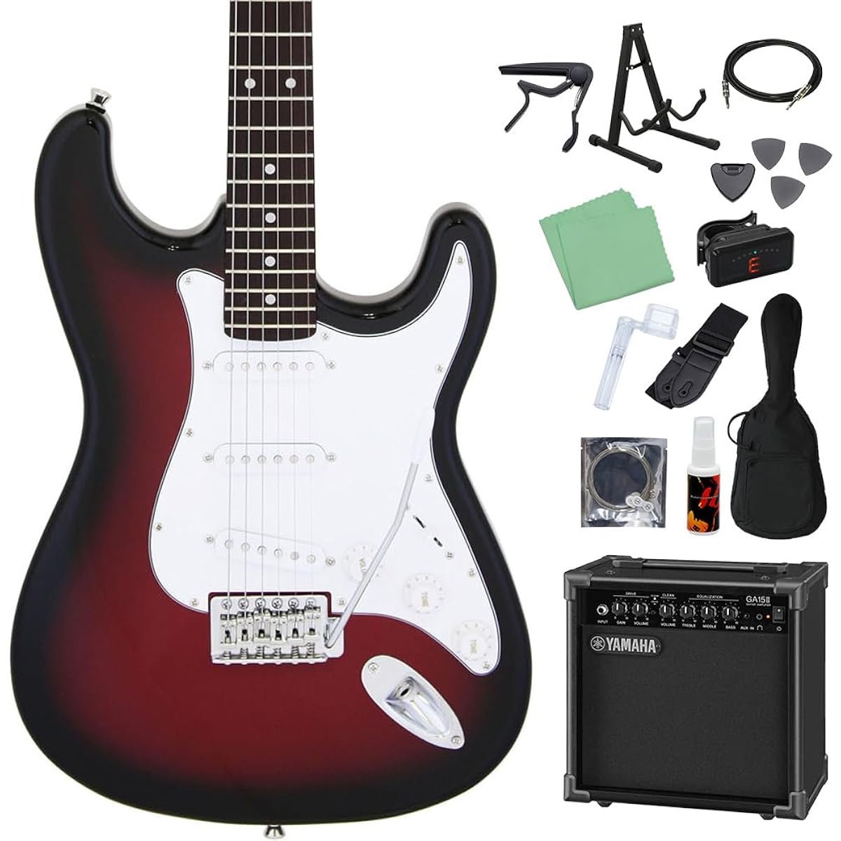 LEGEND LST-Z RBS Electric Guitar Beginner 14-piece Set [Includes GA15II] Legend