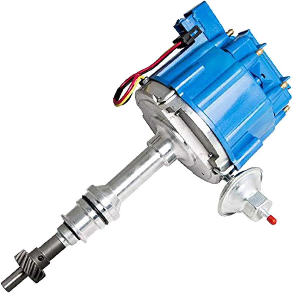 A-TEAM Performance Big Bock Ford BBF 351C 351M 429 460 Blue Hei Distributor + 8mm Spark Plug Wire