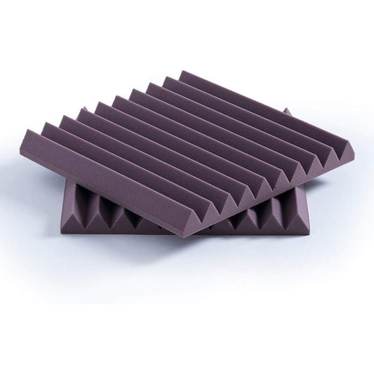 Anti-noise 5CM Thickness 2PCS Acoustic Panel Living Room Study Sound Absorbing Cotton Recording Studio Studio Soundproof Foam Panel Household Goods (Black) (Purple)
