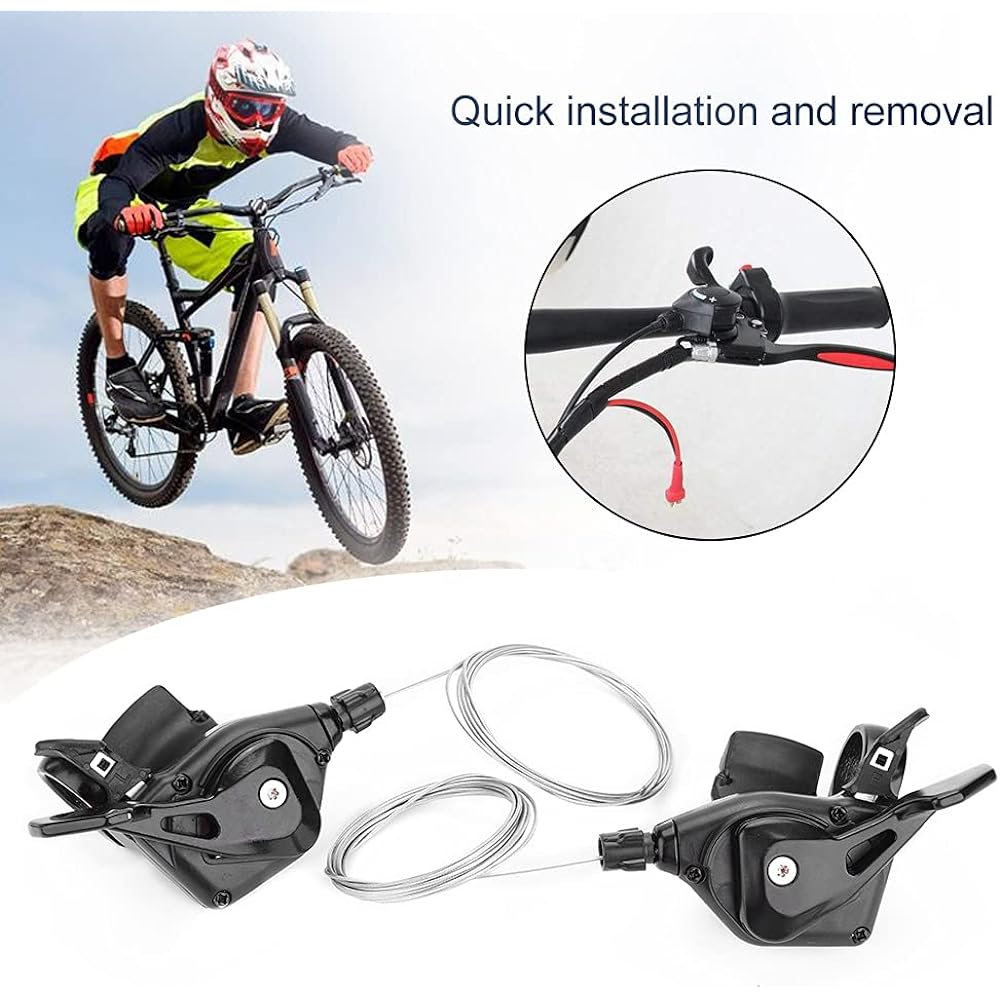 Bike Speed Shifter Bicycle Derailleur Aluminum Alloy Bike Speed Derailleur 1 Pair Outdoor Use Adult Kids Car Friend Quick Installation