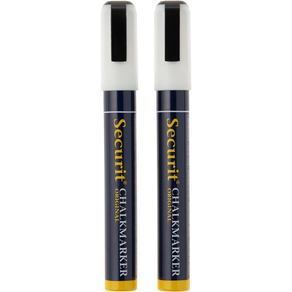 Securit Chalk Marker [Regular] Basic Assortment 14.5 x 2.2 x 1.7cm 8 pieces SMA510-V8