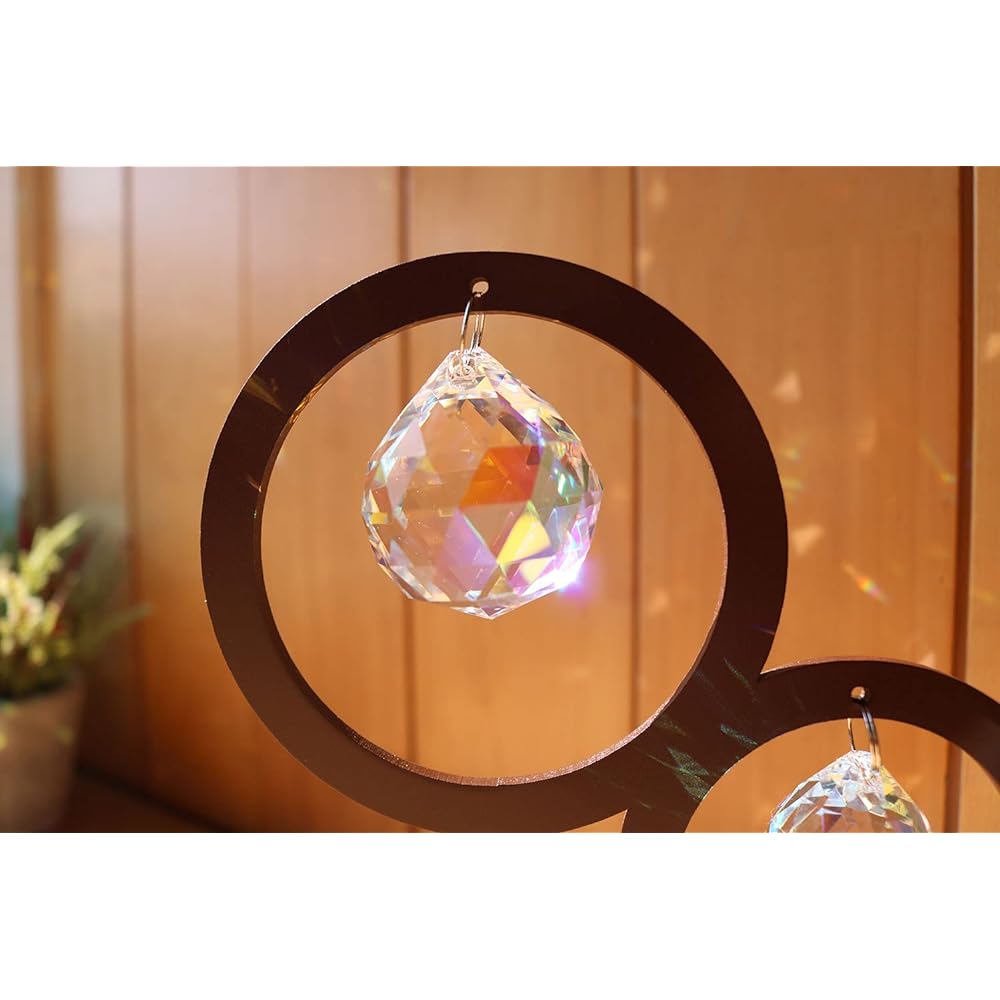 [Made by Asfour] Nornir Wooden Suncatcher Figurine with Stand Asfour Crystal