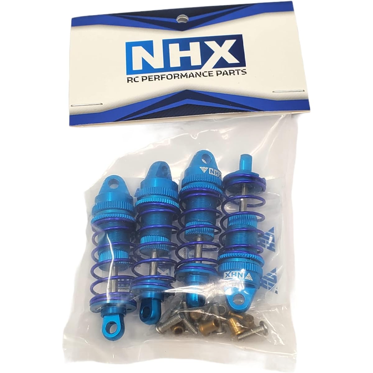 NHX RC Adjustable Aluminum Shocks for 1/10 RC Touring Car Blue 4pcs: 4-TEC / RS4