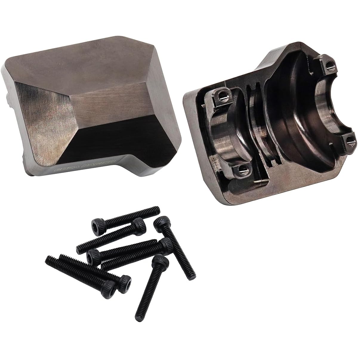 CODA RACING 2pcs Brass Diff Cover Front & Rear Axle Housing Cover for 1/10 RC Crawler Car TRX4 Upgrade Parts - Replacement Parts 8280