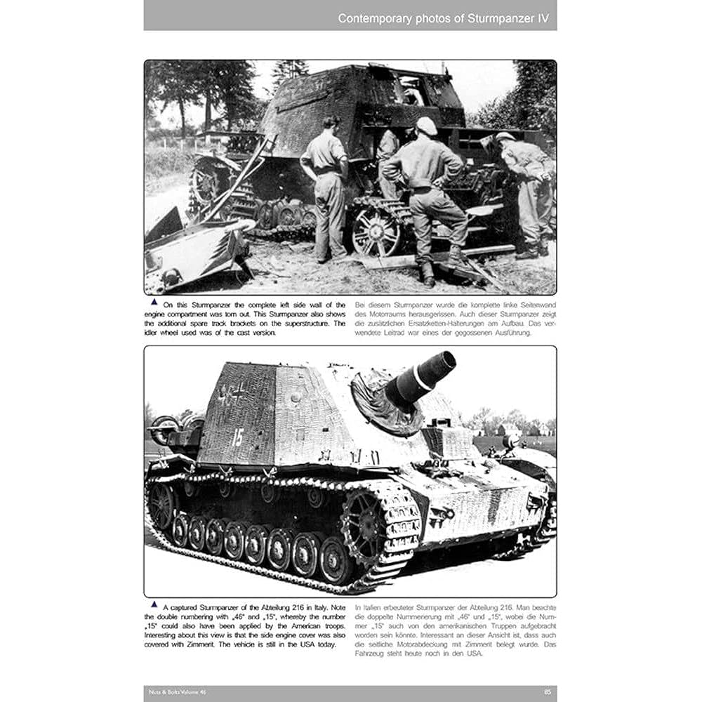 Nuts & Bolts Sd.Kfz.166 IV Assault Tank Brumbear Photo Collection Vol.46 Color Page