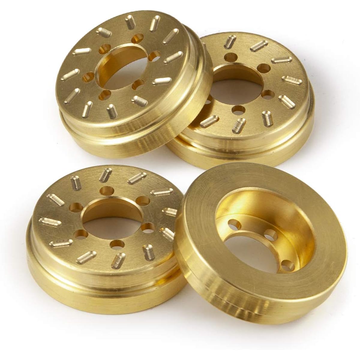 Que-T Brass RC Wheel Weight Block Counterweight for 1/10 RC 1.9"/2.2" Beadlock Wheel Rim 64g/Pcs