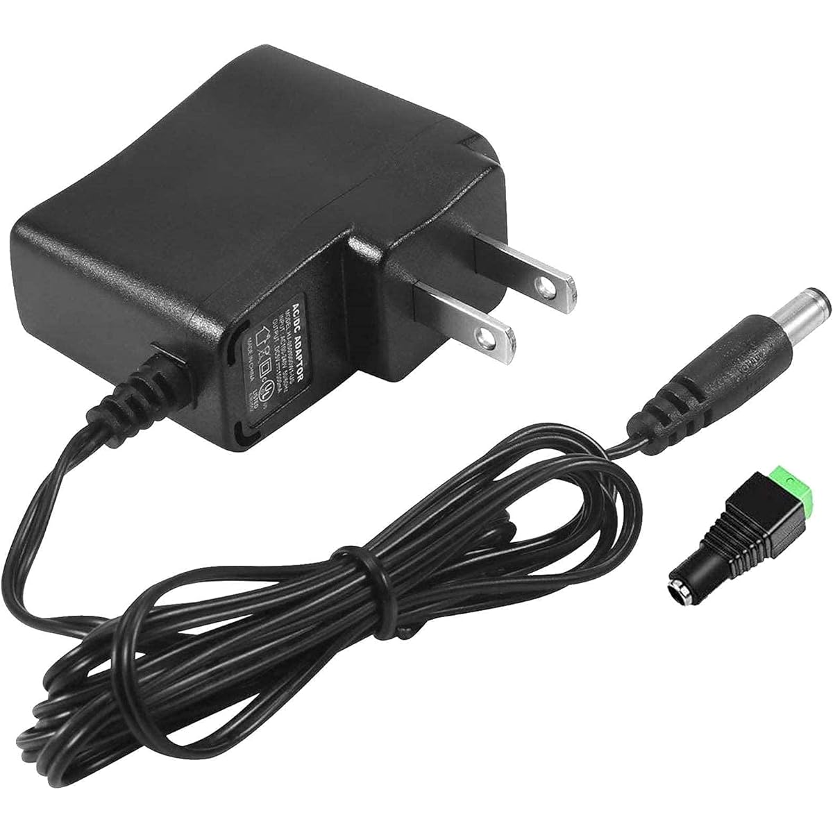 5V 1A Power Adapter, 5V 1A AC DC Adapter, AC 100-240V to DC 5V, 5.5X 2.5mm DC Plug, Input 110V-240V, Output 5V 1A 5W, with DC Female Connector for Camera Route Hub CCTV (5V 1A 5W)