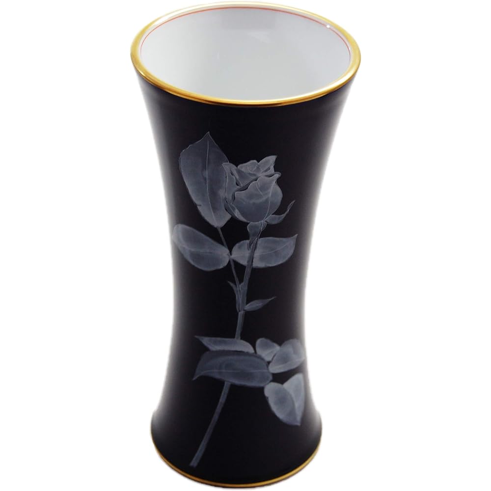 Koransha Vase Ruri Rose Garden Lazuli 21.6cm R1242-NH71 pieces