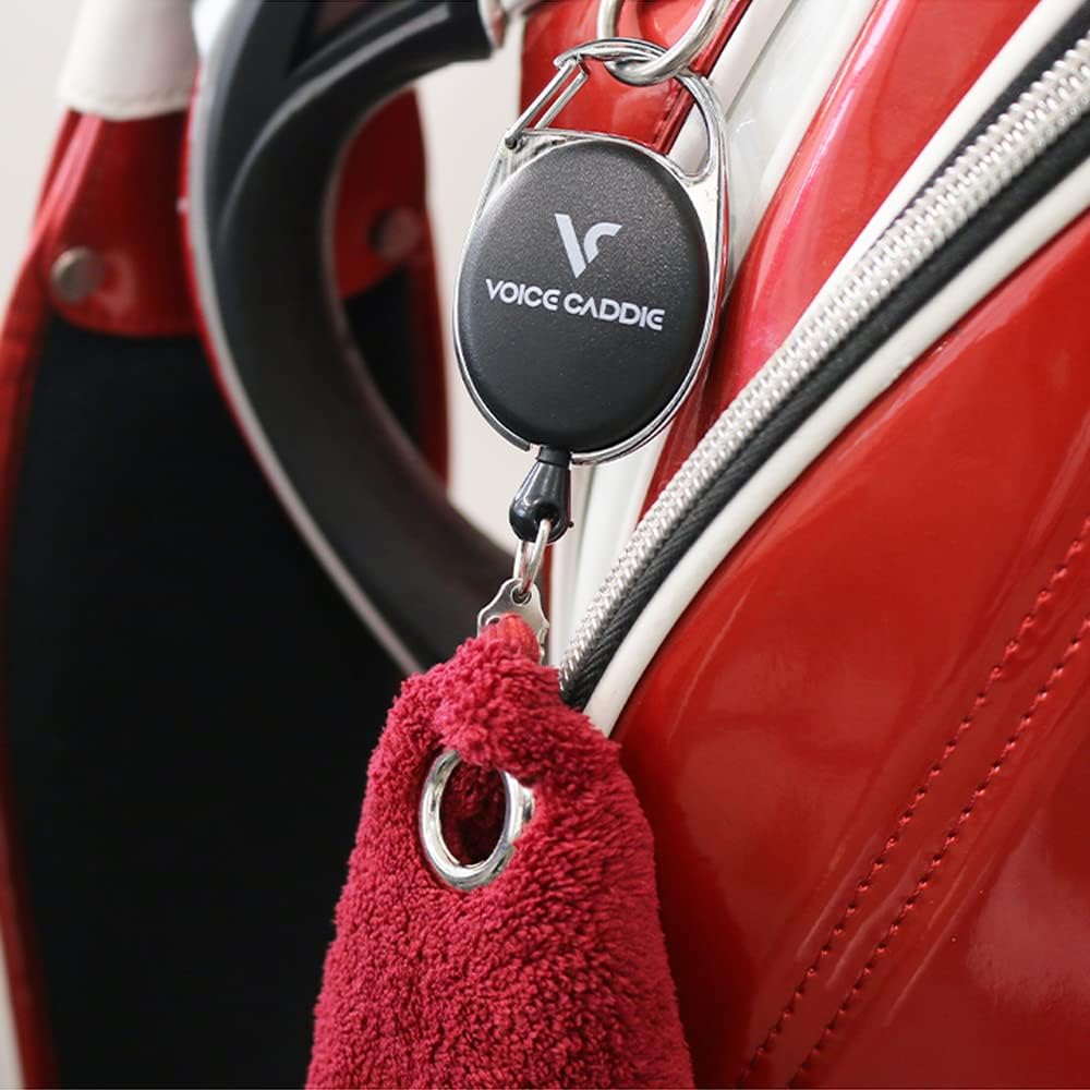 [Voicecaddie] Golf Ball Towel Voicecaddie Original Goods Red