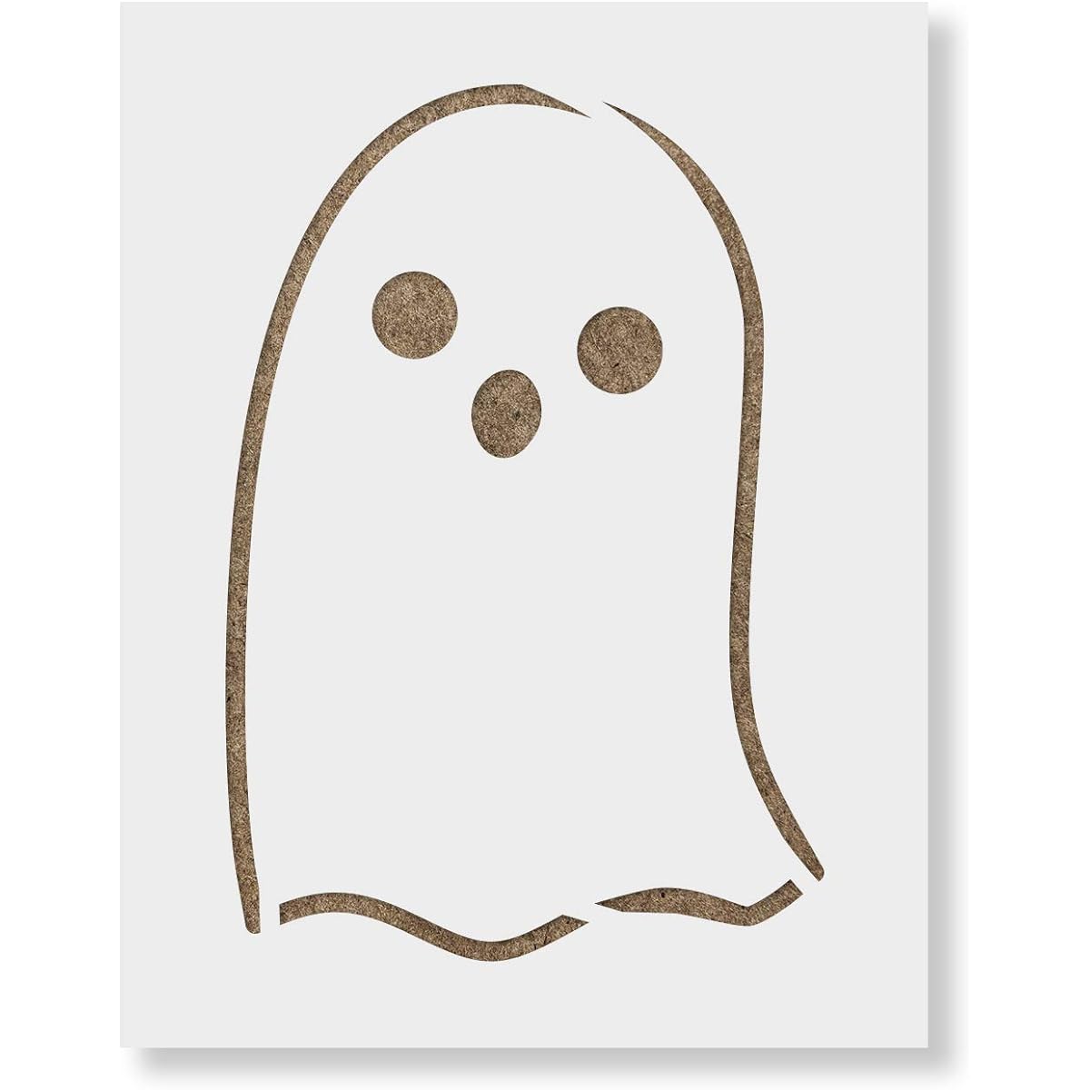 Ghost Stencil Template - Reusable Stencil 36"x24" White