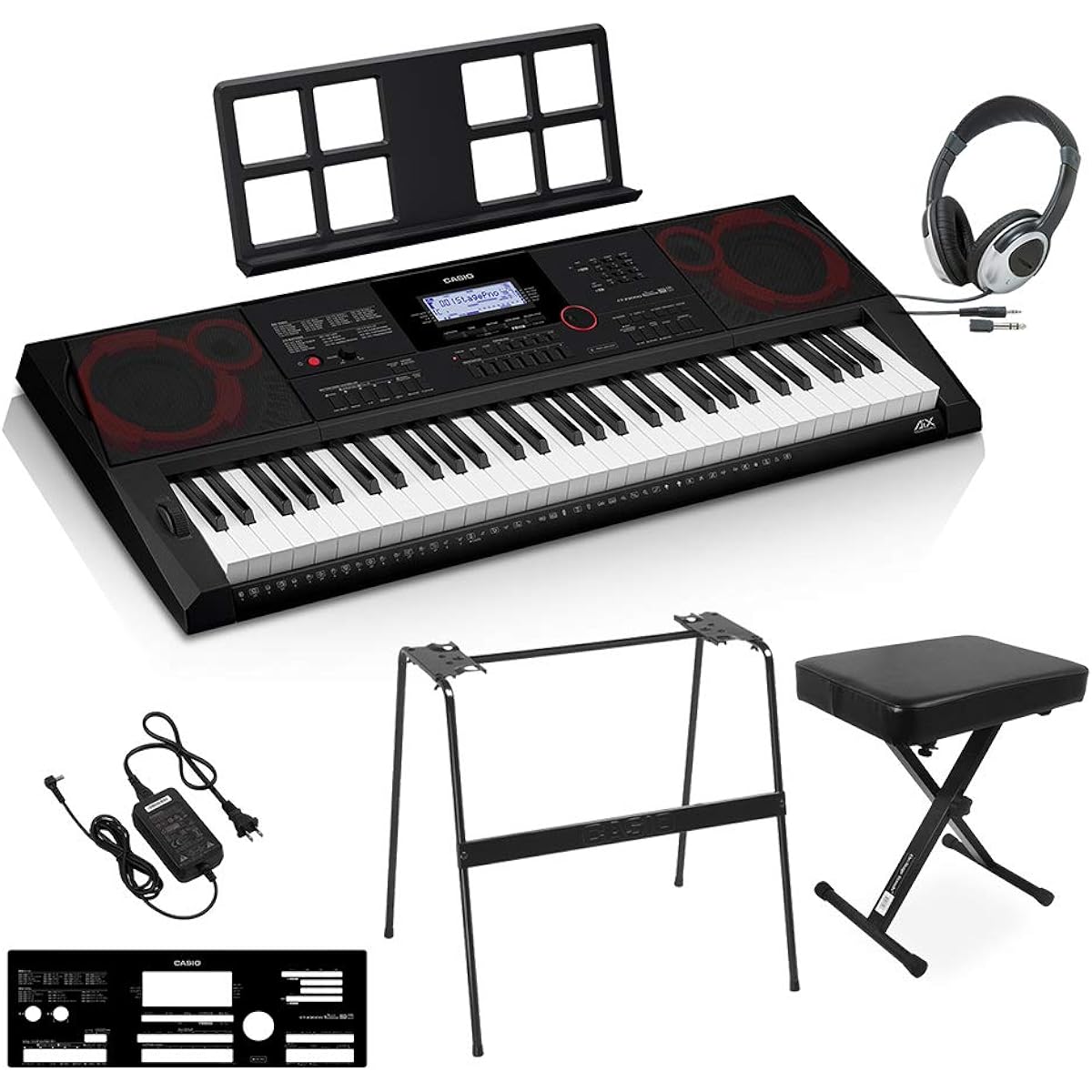 CASIO CT-X3000 Stand/chair/headphone set 61 keys Casio keyboard electronic piano
