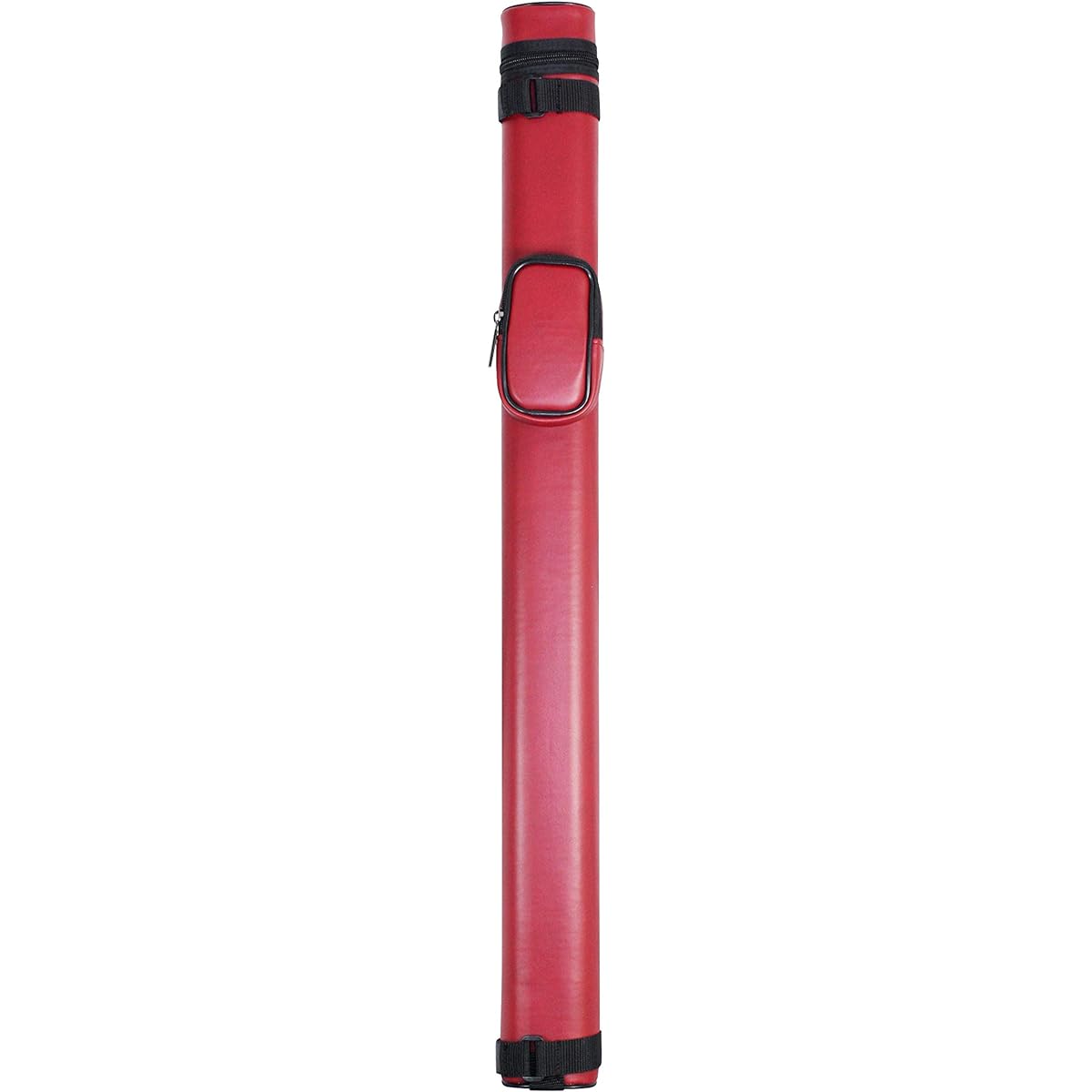 ASKA Hard 1x1 Pool Cue Case - Holds 1 butt and 1 shaft - Choice of styles (dark red)