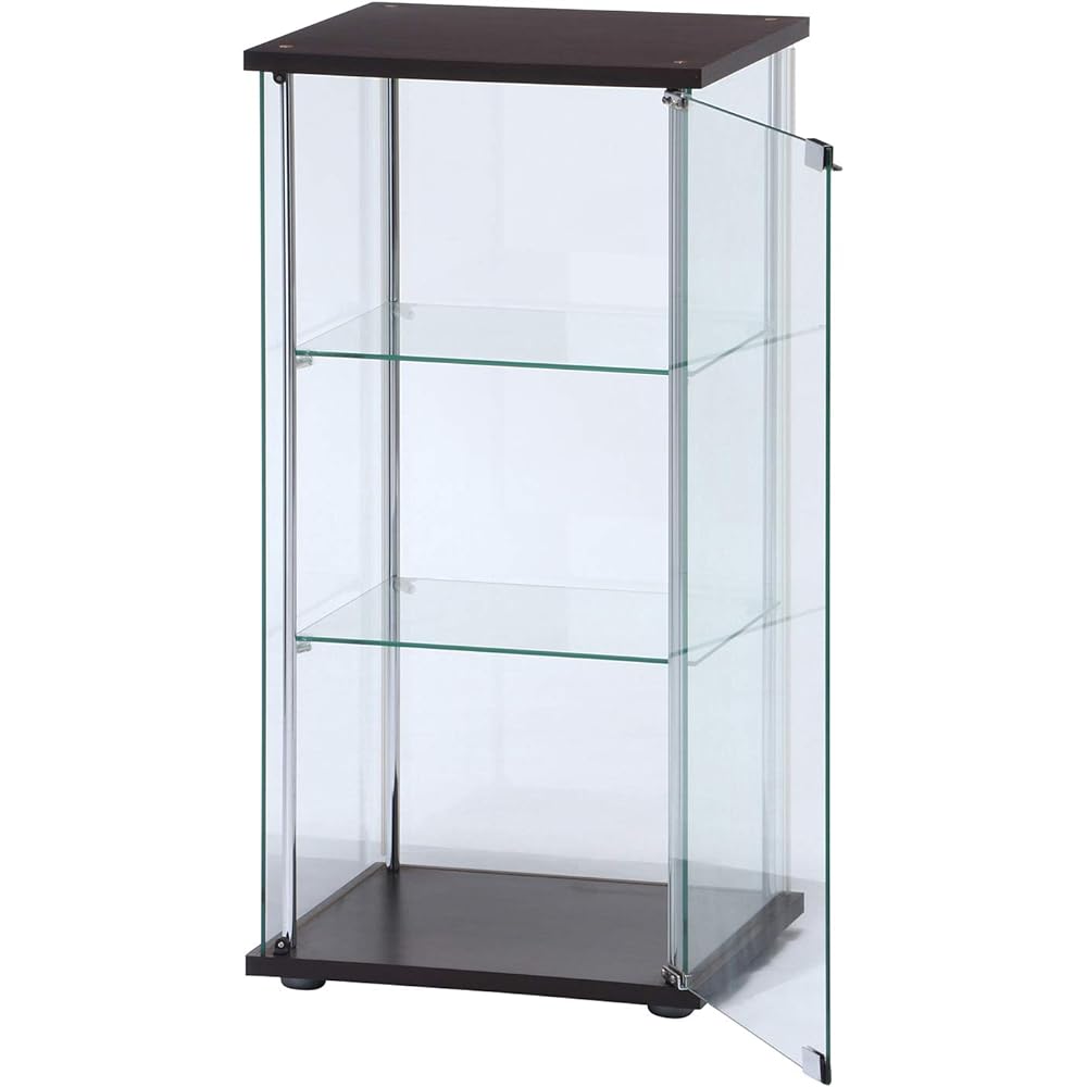 Fuji Boeki Collection Case Figure Case 3 Tiers Width 42.5 x Depth 36.5 x Height 86cm Brown Tempered Glass Full Glass Assembly Product 96049