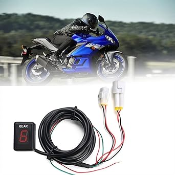 Speed Display Meter 1-6 Level Motorcycle Gear Indicator L with Digital Gear Meter for Yamaha YZF-R1 R6 XJR400 MT01 MT03 FZ8 FZ1 FZ6 XJ6