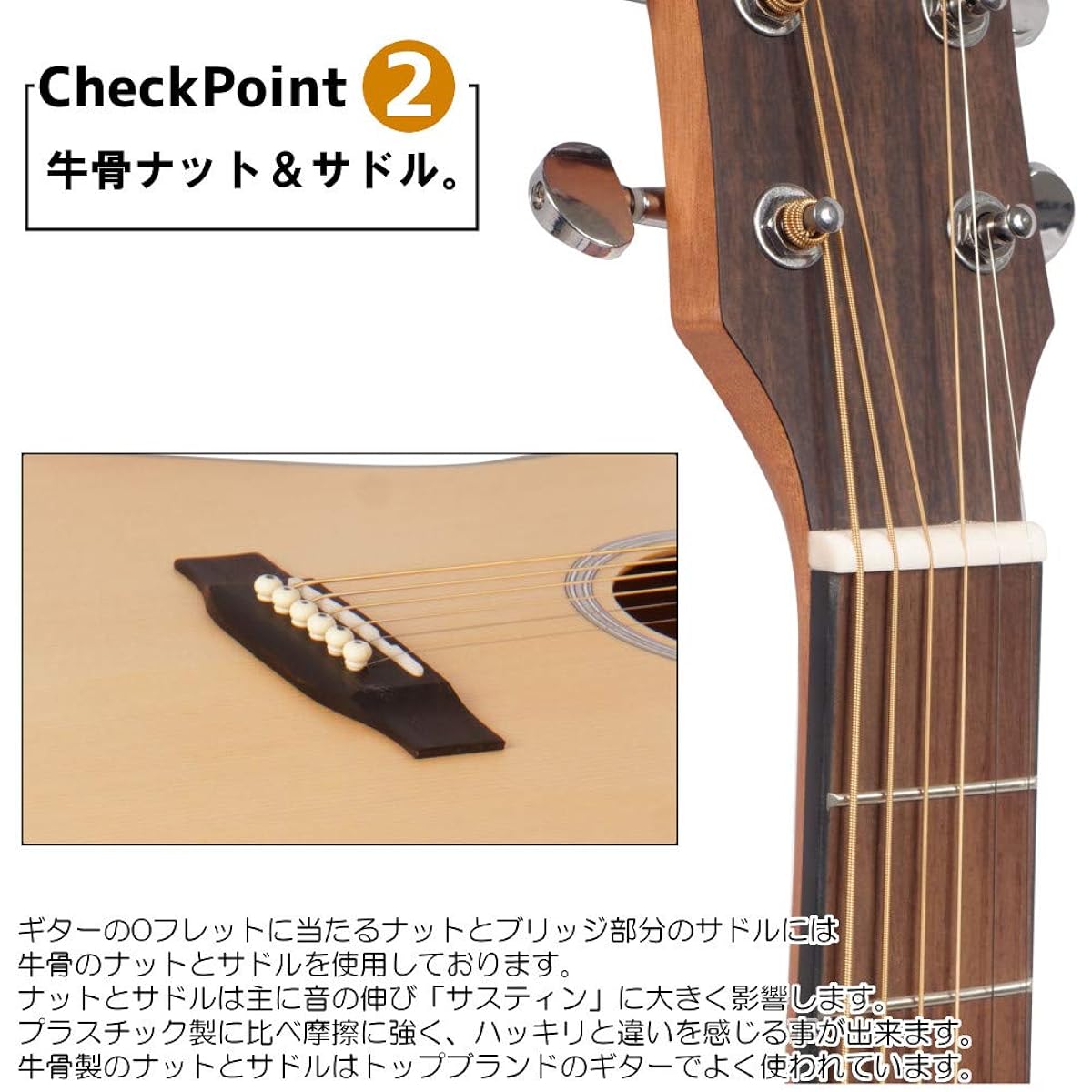 Vertice Acoustic Guitar 11 Piece Beginner Set 41 Inch Dreadnought Type VTG-41 Suitable for Beginners to Advanced Users Guitar Beyond Imagination Vertice