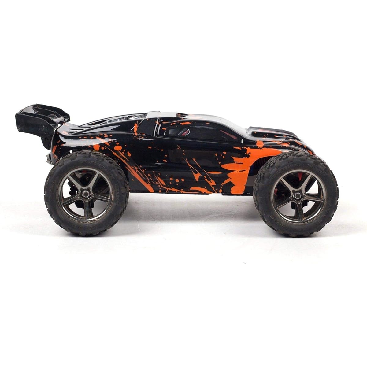 SummitLink Compatible Custom Body Muddy Orange over Black for 1/16 Scale RC Car or Truck (Truck Not Included) ERMN-BR-03