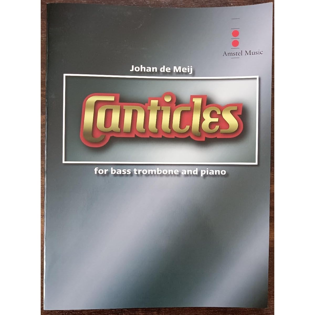Bass Trombone Sheet Music Johan De Mey: Canticle Listen Bass Trombone & Piano