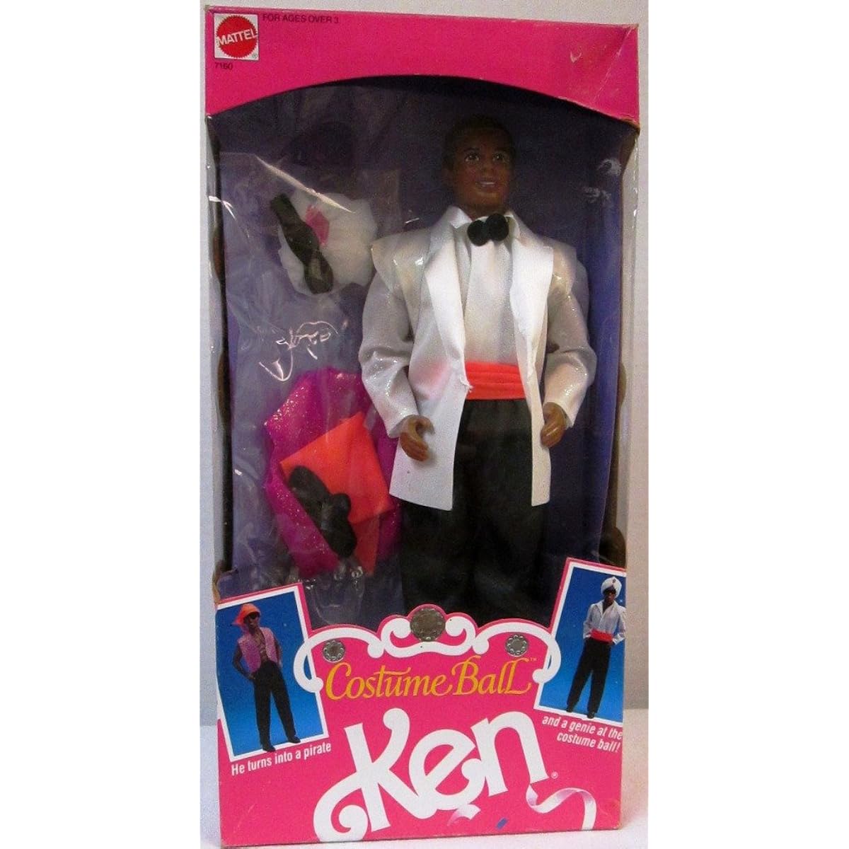 Barbie Costume Ball KEN Doll AA - Turns From Pirate to Genie (1990) by Mattel [Parallel Import]