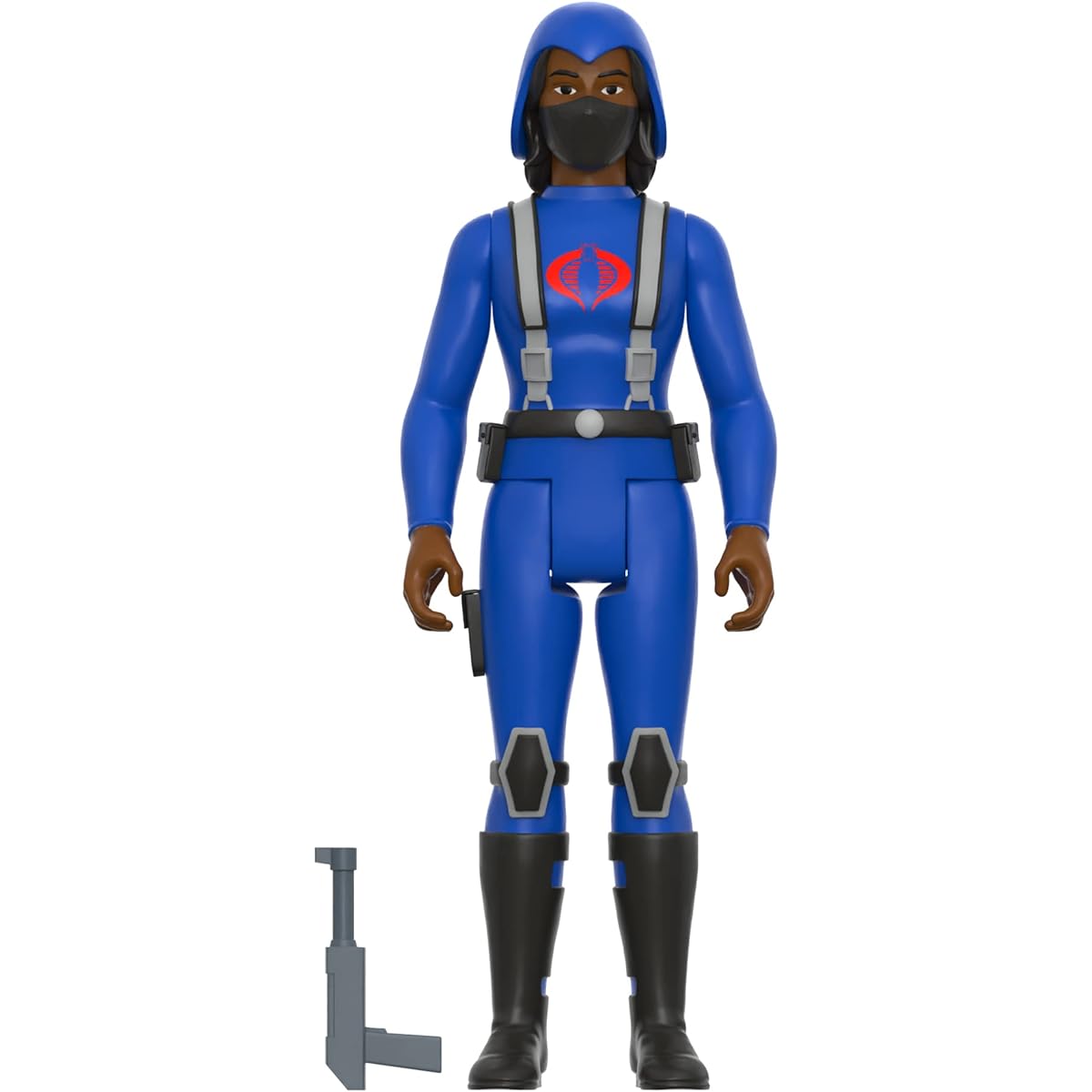 G.I. Joe Reaction Wave 4 - Cobra Female Trooper Medium Black Hair (Dark Brown)