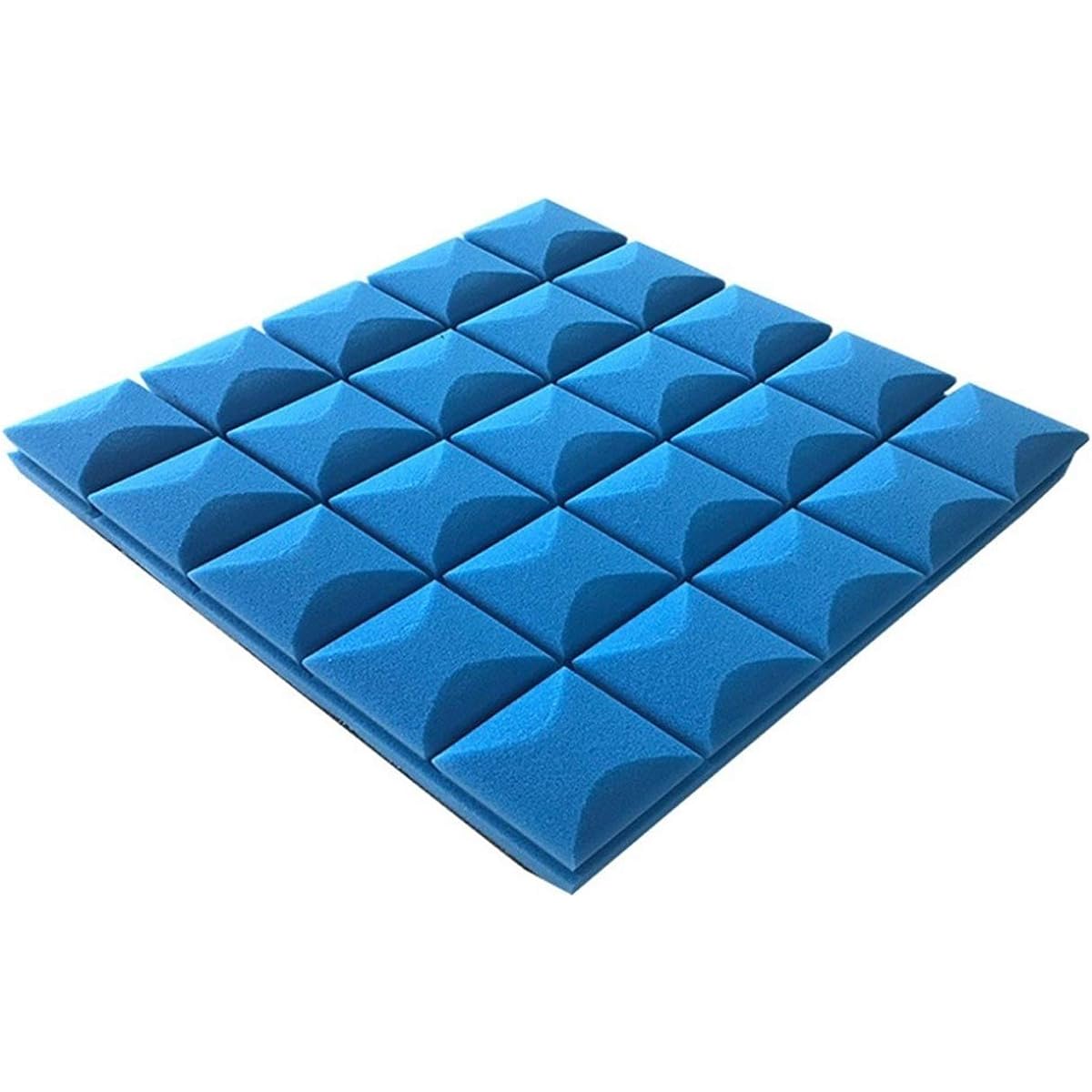 Foam Tiles, 50506CM Thick Acoustic Panels Bar Club Sound Absorption Cotton Home Soundproofing Foam Panels (Red) (Dark Blue)