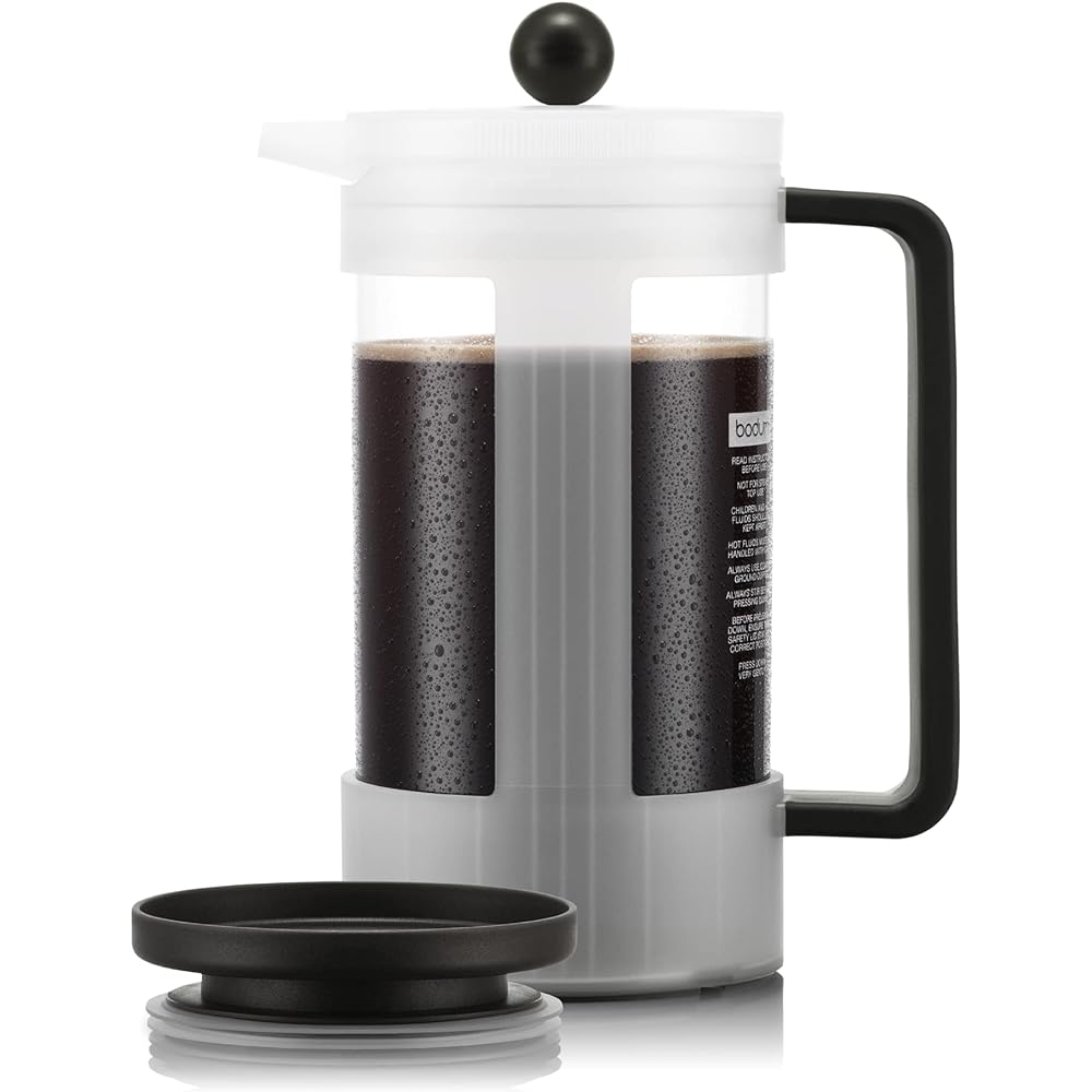 BODUM BEAN French Press Iced Coffee Maker (Plastic Beaker) 1000ml Dark Roast (Limited Color) [Genuine Product] K12084-451S-143-Y21
