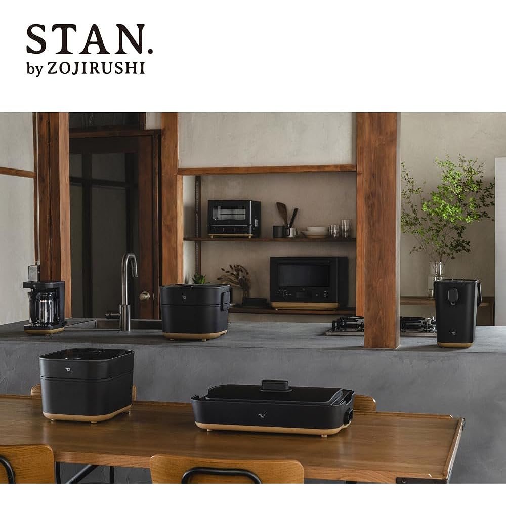 Zojirushi Mahobin Toaster Oven Toaster STAN. 2 Pieces Size Approx. 33.5 x 30.0 x 26.5cm Black EQ-FA22-BA