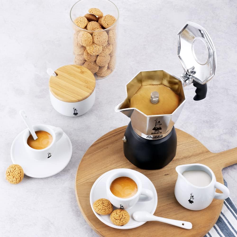 BIALETTI Bialetti Brikka 4 Cup Direct Fire Type (Coffee Maker Espresso Maker Macchinetta)
