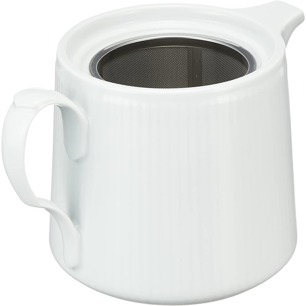 [Regular Imported Product] Royal Copenhagen White Fluted Teapot Wedding Gift Present 1059073